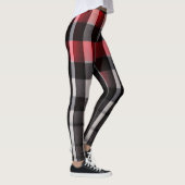 Red Black Abstract Pset Modern Collectie Leggings (Rechts)