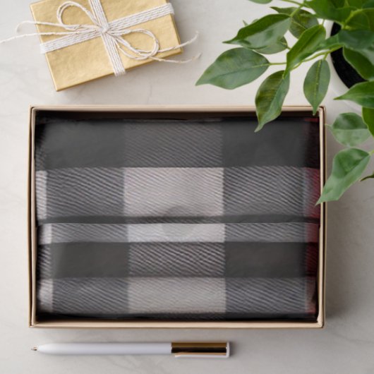 Red Black Abstract Pset Modern Collectie Tissuepapier (Geschenk)