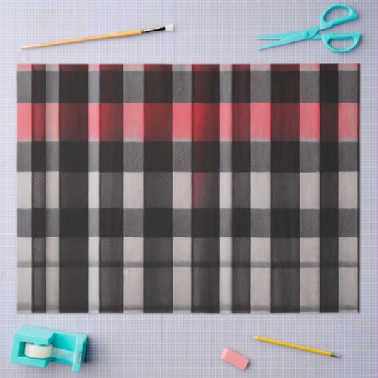 Red Black Abstract Pset Modern Collectie Tissuepapier (Craft)
