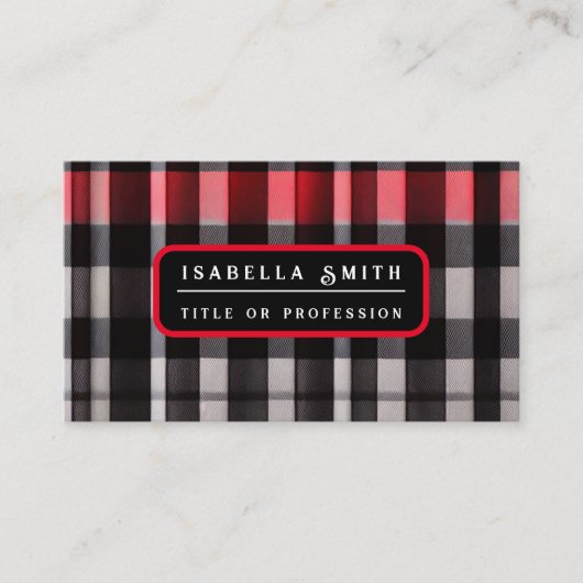 Red Black Abstract Pset Modern Collectie Visitekaartje (Voorkant)