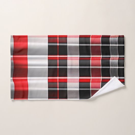 Red Black Abstract Pset Popular Collectie Bad Handdoek (Handdoek)