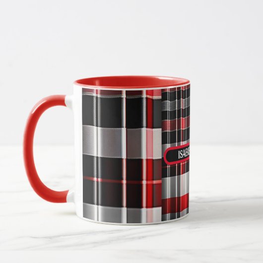 Red Black Abstract Pset Popular Collectie Mok (Links)