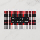 Red Black Abstract Pset Popular Collectie Visitekaartje (Voorkant)