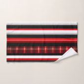 Red Black Abstract Pset Trendy Collectie Bad Handdoek (Handdoek)