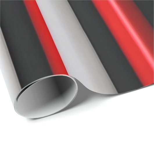 Red Black Abstract Pset Trendy Collectie Cadeaupapier (Rol Hoek)