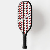 Red Black-afspeelkaartmodellen casino-patroonpatro Pickleball Paddle (Links)