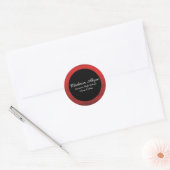Red Black Afstuderen Sticker (Envelop)
