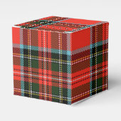 Red Black and White Plaid Pattern Classic Bedankdoosjes (Voorkant Zijde)