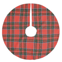 Red Black and White Plaid Pattern Kerstboom Rok