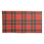Red Black and White Plaid Pattern Style Kussensloop (Achterkant-Rechts)