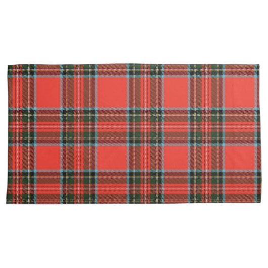 Red Black and White Plaid Pattern Style Kussensloop (Voorkant-Rechts)