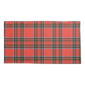 Red Black and White Plaid Pattern Style Kussensloop (Achterkant-Links)