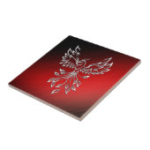 Red Black Ashes en Phoenix Glass Tegeltje (Zijkant)