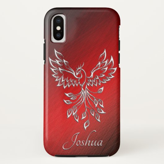 Red Black Ashes en Phoenix Personal Case-Mate iPhone Case (Achterkant)
