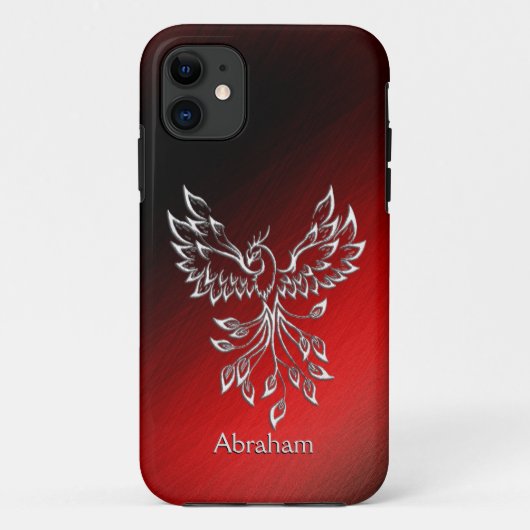 Red Black Ashes en Phoenix Personal Case-Mate iPhone Case (Achterkant)