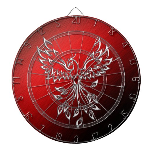 Red Black Ashes en Phoenix Regulation Dartbord (Voorkant)