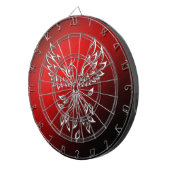 Red Black Ashes en Phoenix Regulation Dartbord (Voorkant Rechts)