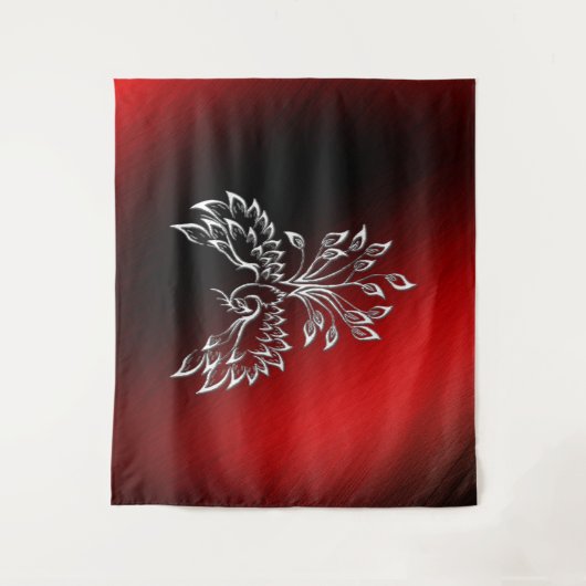 Red Black Ashes en Phoenix Wandkleed (Voorkant)