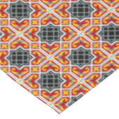 Red Black Barcelona Tile Geometric Graphic Tafelkleed (Gekanteld)