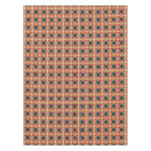 Red Black Barcelona Tile Geometric Graphic Tafelkleed (Voorkant)