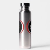 Red Black Baseball Batter Logo Waterfles (Rechts)
