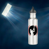 Red Black Baseball Batter Logo Waterfles