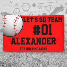 Red Black Baseball Team