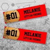 Red Black Basketball Team Bumpersticker