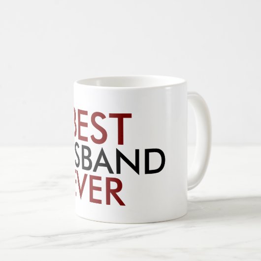 Red Black beste man ooit Koffiemok (Voorkant rechts)