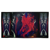 Red Black Blue White Abstract Kussensloop (Voorkant-Links)