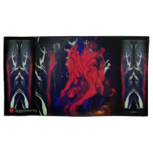 Red Black Blue White Abstract