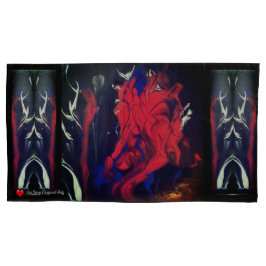 Red Black Blue White Abstract Kussensloop