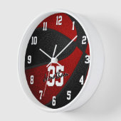 red black boys girls basketball personalized (Hoek)
