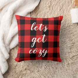 Red Black Buffalo | Aangepaste Lumberjack Kussen