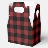 Red Black Buffalo Check Pset Bedankdoosjes (Geopend)