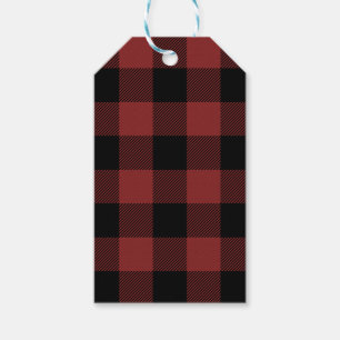 Red Black Buffalo Check Pset Cadeaulabel