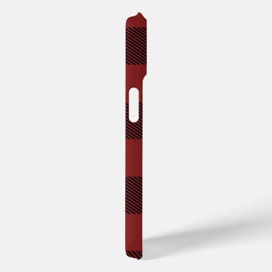Red Black Buffalo Check Pset Case-Mate iPhone Case (Achterkant / Rechts)