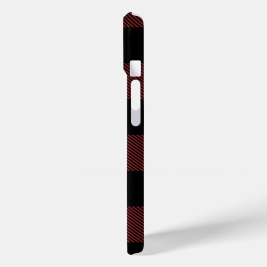 Red Black Buffalo Check Pset Case-Mate iPhone Case (Achterkant / Links)