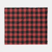 Red Black Buffalo Check Pset Fleece Deken (Voorkant (Horizontaal))