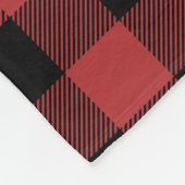 Red Black Buffalo Check Pset Fleece Deken (Hoek)