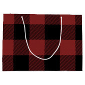 Red Black Buffalo Check Pset Groot Cadeauzakje (Achterkant)
