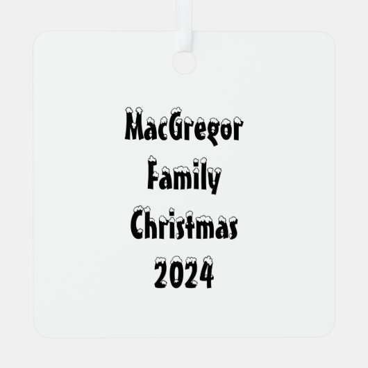 Red Black Buffalo Check Pset Metalen Ornament (Achterkant)