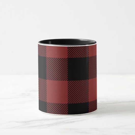 Red Black Buffalo Check Pset Mok (Midden)