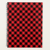 Red Black Buffalo Check Pset Planner (Voorkant)