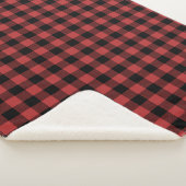Red Black Buffalo Check Pset Sherpa Deken (3/4)