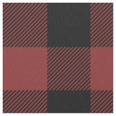 Red Black Buffalo Check Pset Stof (Close Up)