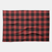 Red Black Buffalo Check Pset Theedoek (Horizontaal)