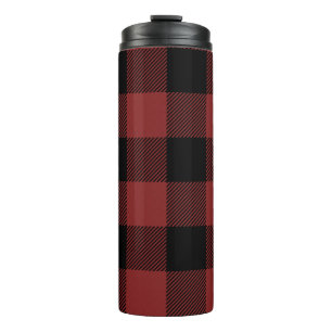 Red Black Buffalo Check Pset Thermosbeker