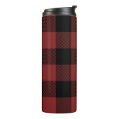 Red Black Buffalo Check Pset Thermosbeker (Gedraaid links)