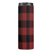 Red Black Buffalo Check Pset Thermosbeker (Achterkant)
